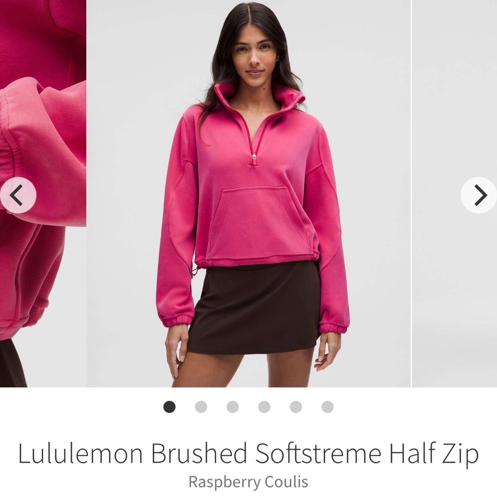 EUC LIKE NEW SOFT STREME PULLOVER HALF ZIP RASPBERRY PINK SIZE 6